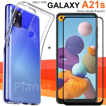 Compatible with Samsung Galaxy A21S transparent cover + glass screen Protector mirror full 3d full glue A 21 S
Compatible with Samsung Galaxy A21S transparent cover + glass screen Protector mirror full 3d full glue A 21 S