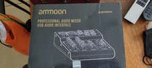 ¡Ammoon 4-canal Mini consola mezcladora Digital de Audio 2-banda EQ construido en alimentación Phantom de 48V mezclador de audio 5V USB caliente!