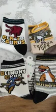 Dinosaur-Pattern Toddler Socks Spring Cartoon Cotton Fashion Children 3-10-Years Boys
