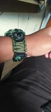 Reloj militar de camuflaje para hombre, pulsera de cuarzo LED resistente al agua hasta 50m, para deportes al aire libre, brújula, termómetro, reloj de emergencia