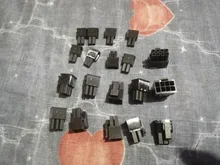 10 unids/lote 5557-R 5557 4,2mm negro/rojo 6 + 2 pines conector de arnés de cableado automotriz macho para PC/tarjeta gráfica de ordenador PCI-E Power