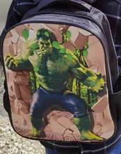 Mochila escolar de 12 pulgadas para niños, Mochila de Hulk para guardería, bolso escolar para niños, estampado 3D de Los Vengadores de Hulk
