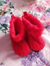 Botas de nieve para primeros pasos para bebé, zapatos de lana tejida de croché para niño y niña, Invierno 2021