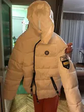 Chaqueta de plumas con capucha para mujer, ropa de abrigo corta informal con cremallera de manga larga, abrigo coreano cálido para mujer, Tops de talla grande 5XL 2020