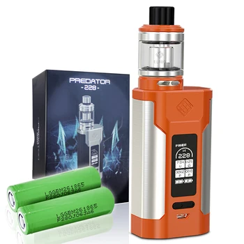 Wismec Predator 228 Mod 228W with Elabo Triple 4.9ml Tank, Triple 0.2ohm Coil - Orange
Wismec Predator 228 Mod 228W with Elabo Triple 4.9ml Tank, Triple 0.2ohm Coil - Orange