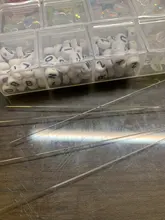 Agujas para adornos de cuentas, herramientas de acero inoxidable con apertura Central curvada, alfileres para hilo de cuentas, fácil fabricación de joyas, 5/1 Uds.