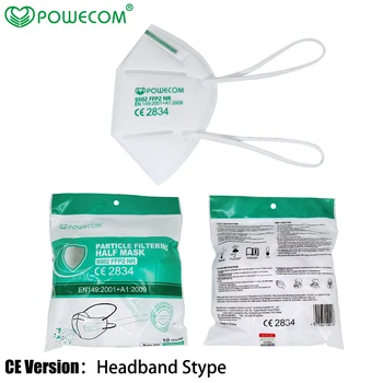 POWECOM Headband Style CE FFP2 Mask Reusable Face Filter Mask Masks Anti-Pollution Protective Mouth Cover Mask Adult Kids
POWECOM Headband Style CE FFP2 Mask Reusable Face Filter Mask Masks Anti-Pollution Protective Mouth Cover Mask Adult Kids
