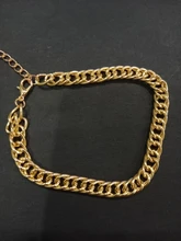 VKME-Conjunto de pulseras de cadena cubana Punk para mujer, brazaletes de Color dorado grueso, Miami, bohemio, joyería de moda, 3/4 Uds.