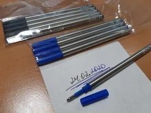 Jinhao-recarga de tinta azul y negra para recarga de bolígrafo, alta calidad, Suiza, firma, artículo de papelería para caligrafía, 10 Uds.