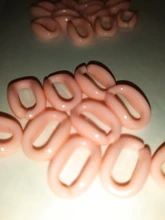 Cuentas acrílicas de colores brillantes para hacer joyas para niños, abalorios de colores variados de 16x10mm, 30 Uds.