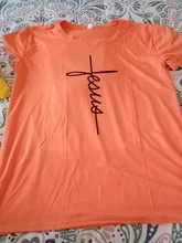 Jesús estampado de cruces mujeres camiseta Christian Tops Harajuku fe esperanza amor camiseta Mujer T Shirts Casual Camisetas, Camisetas de Mujer