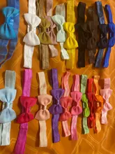 Conjunto de Diadema con lazo para el pelo, set de 20 unidades de cinta para el pelo, lazo de grogrén hecho a mano, diadema elástica, accesorios para el cabello para bebés y niños