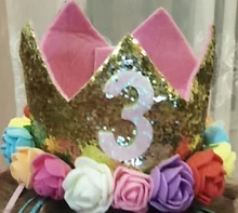 Decoraciones para fiesta de cumpleaños de 1, 2 y 3 años, globos de cumpleaños, celebración de bebé, niño y niña, corona de fiesta de cumpleaños, sombrero Su