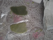 2 uds verde Gua Sha placa masajeador para cara de acupresión Natural Jade piedra Facial ojo raspado Guasha salud corporal masaje herramienta