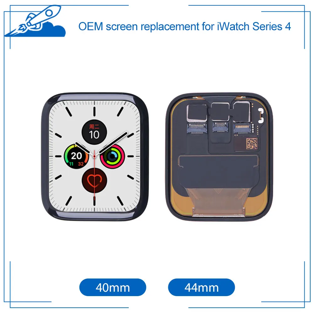 100% OEM Screen For Apple Watch Series 4 LTPO OLED Touch Screen OLED Display Digitizer Assembly Replacement For Watch4 40mm 44mm
100% OEM Screen For Apple Watch Series 4 LTPO OLED Touch Screen OLED Display Digitizer Assembly Replacement For Watch4 40mm 44mm