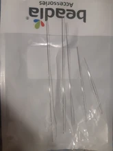 Agujas para adornos de cuentas, herramientas de acero inoxidable con apertura Central curvada, alfileres para hilo de cuentas, fácil fabricación de joyas, 5/1 Uds.