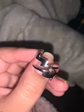 Anillo de acero inoxidable con diseño de rayo para hombre y mujer, sortija, estilo coreano, elegante, regalo de San Valentín, boda, Anel OSR228