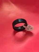 FDLK-anillos de boda clásicos de 3 estilos para hombre, anillo de acero inoxidable, negro, acero con rojo, azul, de aluminio, de compromiso