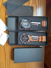 CURREN-Reloj deportivo para hombre, pulsera de cuero, deportivos, de piel militar, esfera de segundos/minutos, masculino