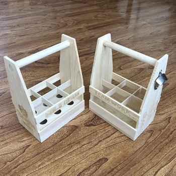Factory customization Wooden Beer Caddy Beer Holder - Handcrafted Bottle Carrier with Opener Holds a 6 Pack - Made of Pine
Factory customization Wooden Beer Caddy Beer Holder - Handcrafted Bottle Carrier with Opener Holds a 6 Pack - Made of Pine