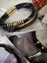 Moda Simple Piedras naturales Cuentas Pulsera de cuero tejida hecha a mano Hombres Hoja de metal Cruz Cráneo Imán Hebilla Pulseras Brazaletes Joyería Regalos Accesorios Venta al por mayor Dropshipping