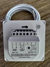 Termostato de calefacción de suelo mecánico, controlador electrónico de temperatura de calefacción de 16A, CA de 230V, ignífugo, PCV, termostato de pared