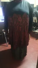 2020 invierno de cuello alto cálida estampado Vintage vestido de las mujeres de otoño elegante manga larga Patchwork Vestidos Casual Vestidos