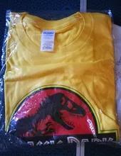 2019 Parque Jurásico T camisa de los hombres 100% algodón impreso camiseta Casual divertido tapas de Mundo Jurásico Camisetas manga corta camiseta #286