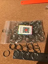 Rings Collar Accessories Key-Tags Round White Pet-Dog Steel Plated 10mm 8mm 15mm 100pcs