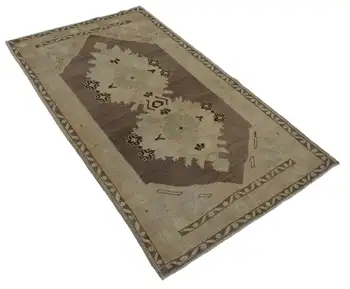 97x167 Cm Beige Handmade Vintage Anatolian Rug-3x5 Ft
97x167 Cm Beige Handmade Vintage Anatolian Rug-3x5 Ft