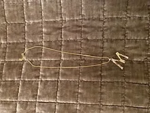 Lost Lady-collar con 26 letras de bambú y Metal dorado para mujer, colgante con inicial del alfabeto, cadena de eslabones, regalos de joyería