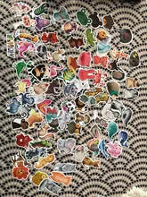 50 Uds. Mezcla de estilos, pegatina de animales de acuarela, luz de neón, pegatinas divertidas DIY para portátil, coche, equipaje, bicicleta, Juguetes