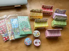 Tienda adorable de papel pintado a mano de pegatinas de Material