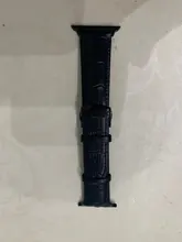 Correa para Apple watch 6, banda de 44mm, 40mm, hebilla de mariposa, Iwatch, 42mm, 38mm, pulsera de cuero para series 5 4 3 2 SE