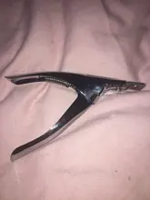 Falso cortaúñas profesional uñas Clippers de borde recto cortaúñas para uñas acrílicas consejos cortador de manicura guillotina corta uñas postizas
