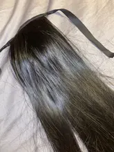 WTB-coleta sintética superlarga y Lisa, coleta con cordón, pinzas de fibra de alta temperatura, extensiones de cabello, cola de caballo