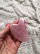 Rascador de Jade Rosa Natural, masajeador de Estiramiento facial Gouache para cara, tablero Gua Sha, piel facial, relajación, adelgazamiento de belleza para ojo, cuello, elevación fina