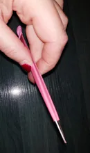 Pinzas de Clavo recto de 2 cabezales con Cabezal de presión de silicona, para Pegatinas 3D, diamantes de imitación, pegatinas de agua, herramientas de Metal para uñas, 1 unidad