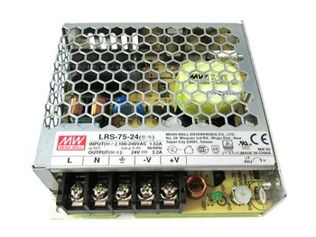 Power supply MeanWell CV transformer 24V-75W 3,2A LRS-75-24 from AC 220V to DC 24V for lamps led
Power supply MeanWell CV transformer 24V-75W 3,2A LRS-75-24 from AC 220V to DC 24V for lamps led