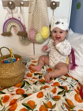 Manta de muselina para bebé, manta de fibra de bambú para recién nacido, 120x120