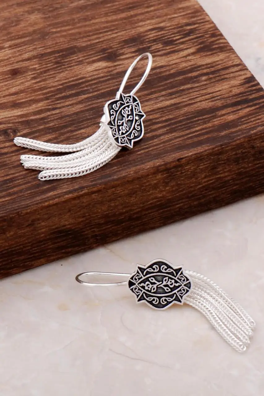 Assyrian Patterned Silver Dangle Earrings 4909 High Quality Hand Made Original Filigree Silver Jewellery Gift for Women
Assyrian Patterned Silver Dangle Earrings 4909 High Quality Hand Made Original Filigree Silver Jewellery Gift for Women