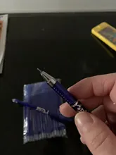 53 unids/lote 0,38mm borrable lavable Pen recarga varilla para manejar azul/negro tinta pluma de Gel para escuela materiales de escritura para oficina papelería