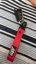 Lanyard Key-Chain-Rings Hanging-Strap Gift Black with Hook Car Man 1pcs