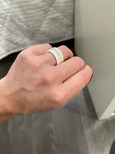 Anillos de cerámica de cristal Simple para mujer, alta calidad, estilo Simple, blanco y negro