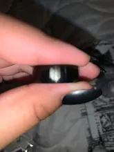 Anillo de acero inoxidable con diseño de alas de la libertad para hombre y mujer, sortija de 8mm, color negro, plateado, para Fans de Anime