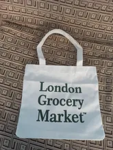 Bolsa de compras con cierre de lona para mujer, bolso de mano de gran capacidad, con estampado de Letras a la moda, sencillo, 2021