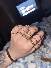 Anillos de acero inoxidable para año de nacimiento para hombre y Mujer, sortija de boda inglesa antigua, banda gótica Vintage, joyería Punk, 2021