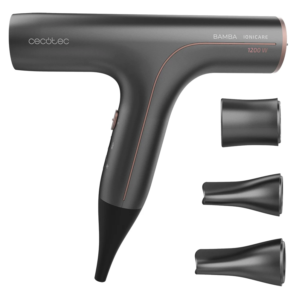Cecotec фен для волос бэмба ионикар 6000 RockStar Soft. Низкое энергопотребление 1200 Вт