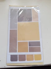 Journamm-pegatinas de índice de color de lunares morandy, Bloc de notas, álbum de recortes, diario, creación de tarjetas felices, decoración, pegatinas de sellado, 76 Uds.