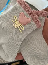 Bebé Calcetines de algodón calcetines para niños y niñas recién nacidos calcetines de dibujos animados decoración sutura deshuesada niños infantil calcetines ropa de bebé